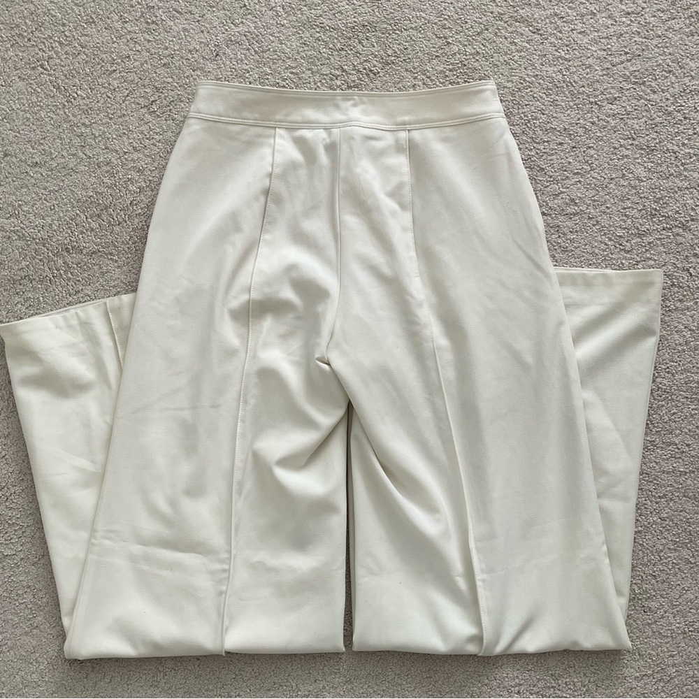 Moda International Ivory Wide Leg Trousers - Picture 4 of 4